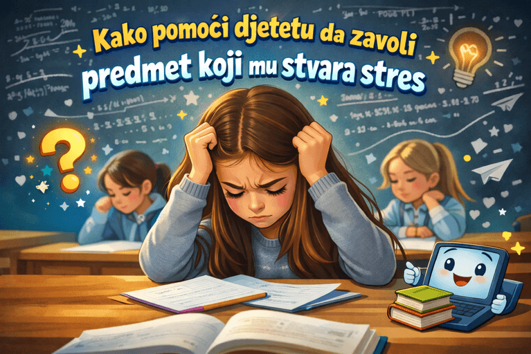 Kako pomoći djetetu da zavoli predmet koji mu stvara stres (bez svađa i suza).