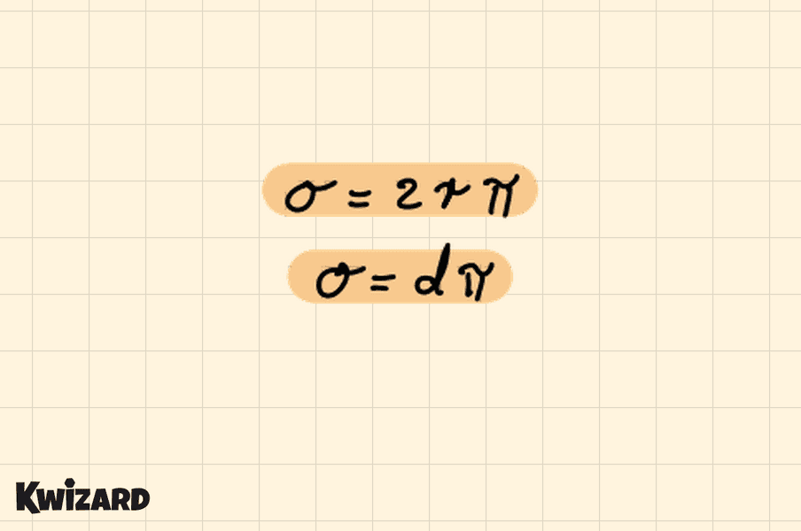 Dvije formule opsega kruga: o = 2rπ i o = dπ.